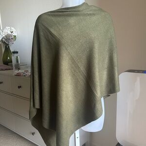 Sweater Knit Asymmetrical Poncho